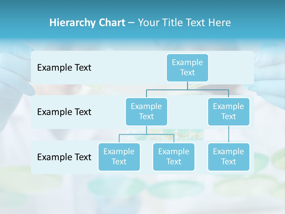 Two Men In Lab Coats Holding Test Tubes PowerPoint Template