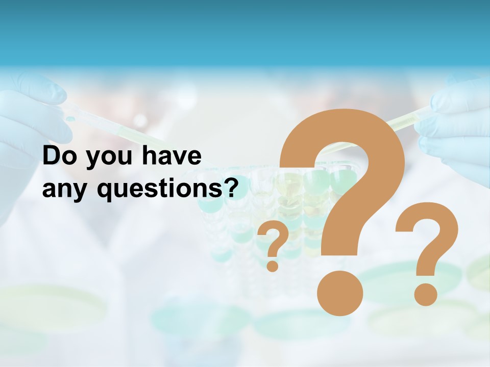 Two Men In Lab Coats Holding Test Tubes PowerPoint Template