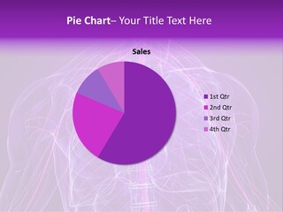 The Back Of A Human Body With A Purple Background PowerPoint Template