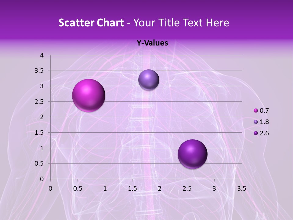 The Back Of A Human Body With A Purple Background PowerPoint Template