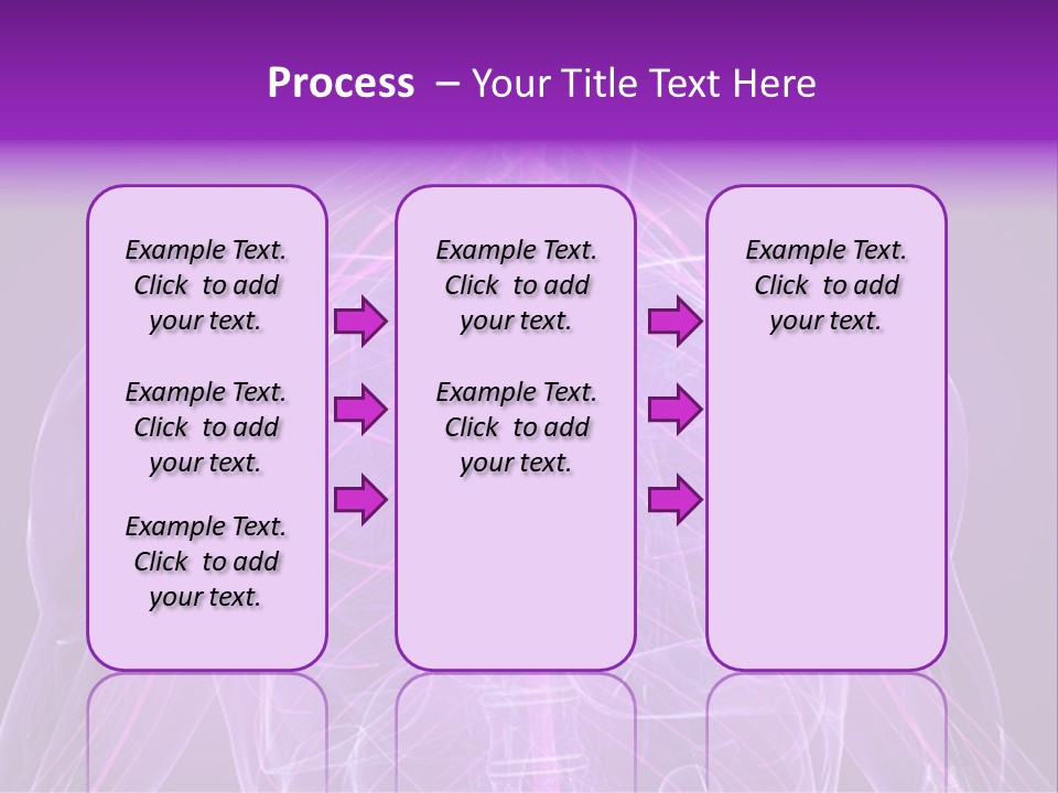 The Back Of A Human Body With A Purple Background PowerPoint Template