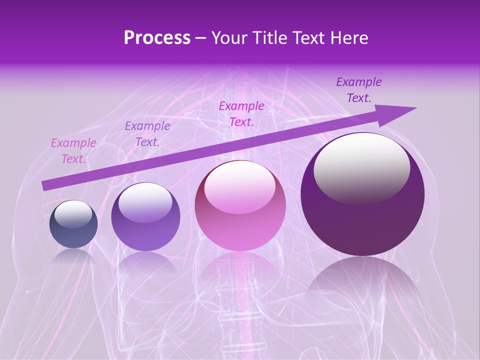 The Back Of A Human Body With A Purple Background PowerPoint Template