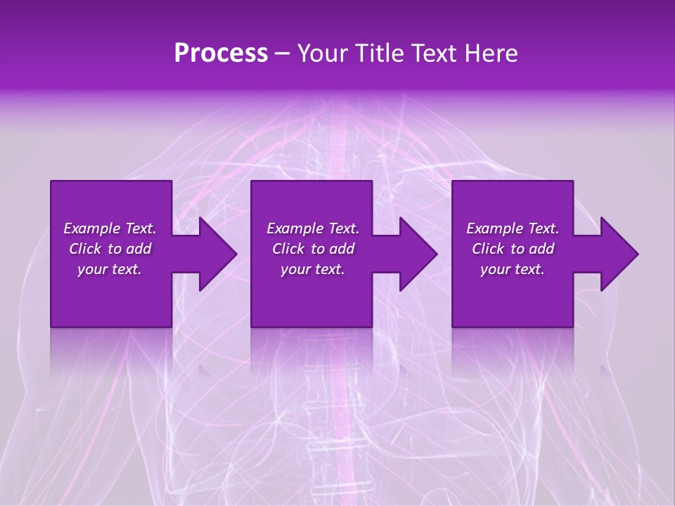 The Back Of A Human Body With A Purple Background PowerPoint Template