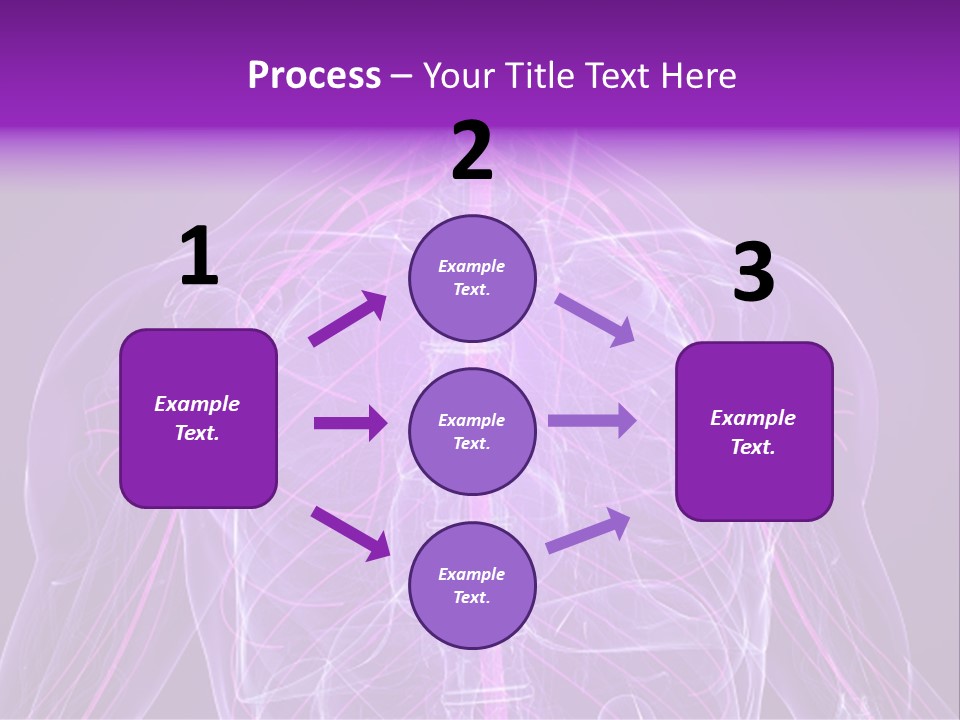 The Back Of A Human Body With A Purple Background PowerPoint Template