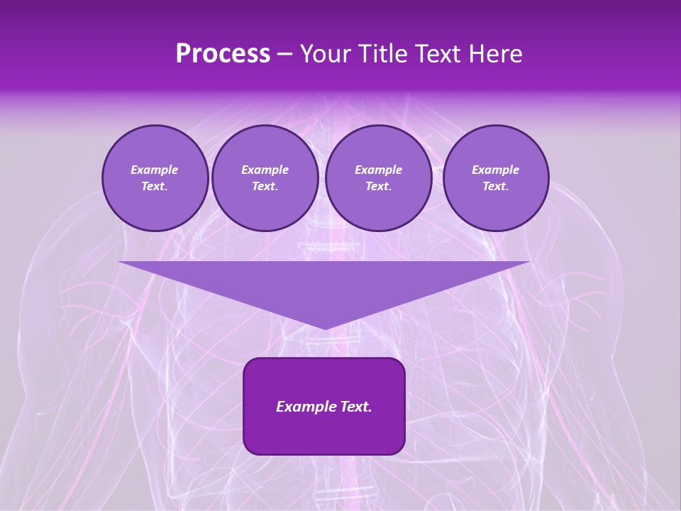 The Back Of A Human Body With A Purple Background PowerPoint Template