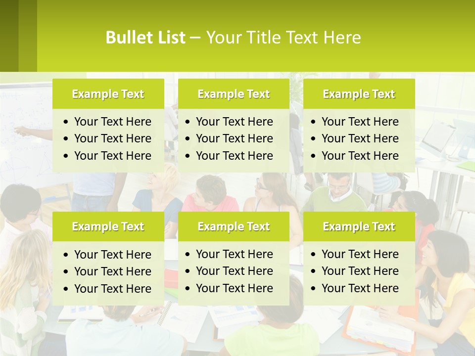 A Group Of People Sitting Around A Table With Papers PowerPoint Template