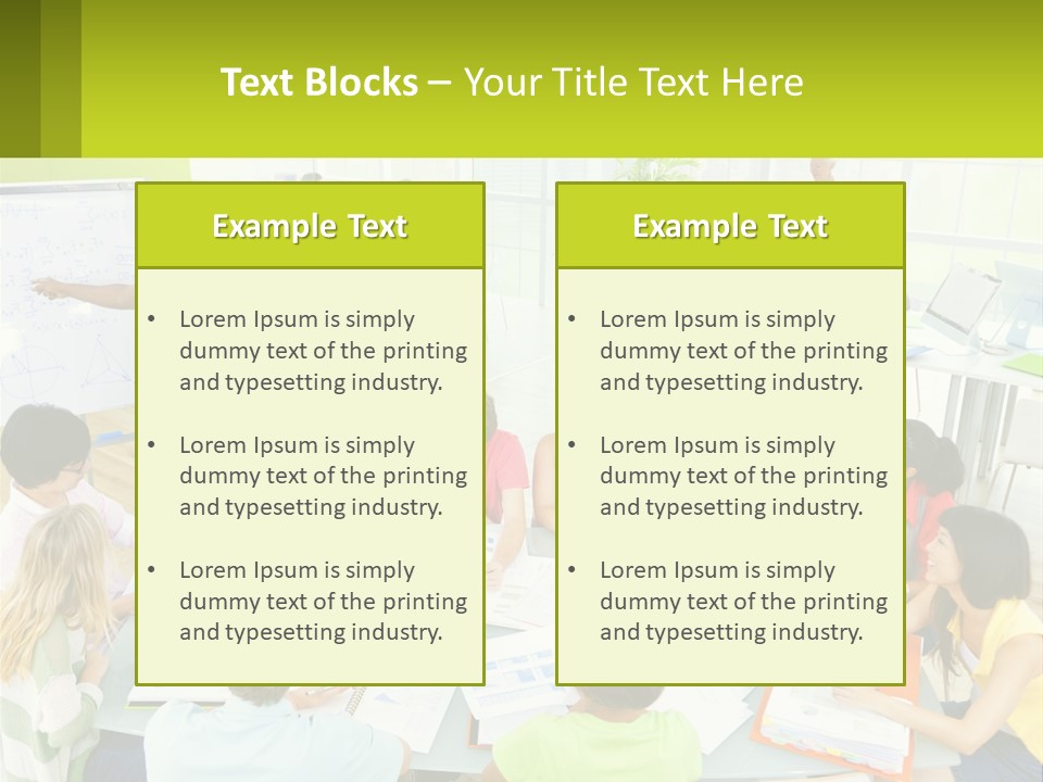 A Group Of People Sitting Around A Table With Papers PowerPoint Template