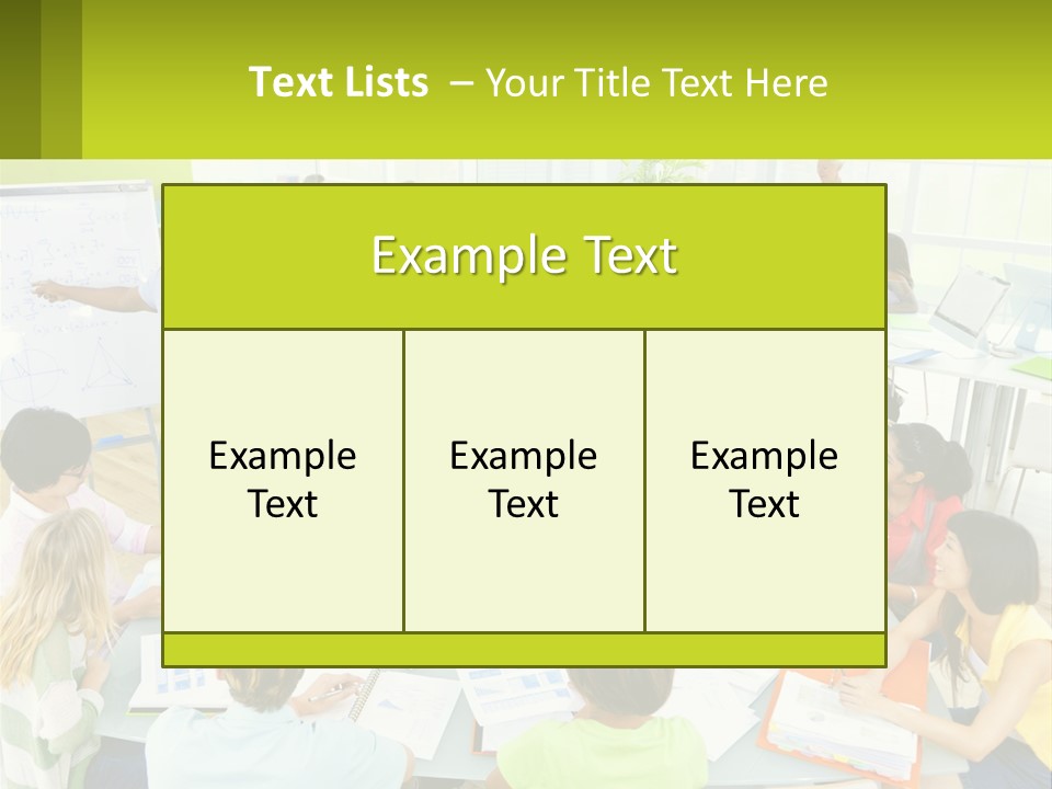 A Group Of People Sitting Around A Table With Papers PowerPoint Template