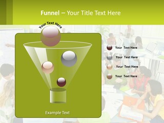 A Group Of People Sitting Around A Table With Papers PowerPoint Template