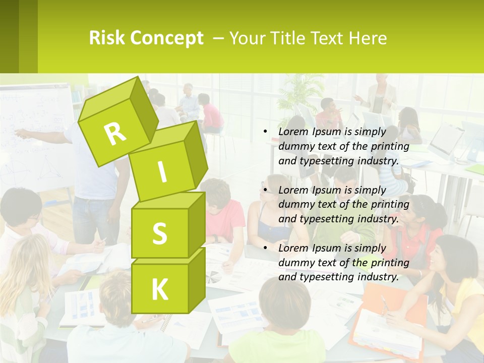 A Group Of People Sitting Around A Table With Papers PowerPoint Template