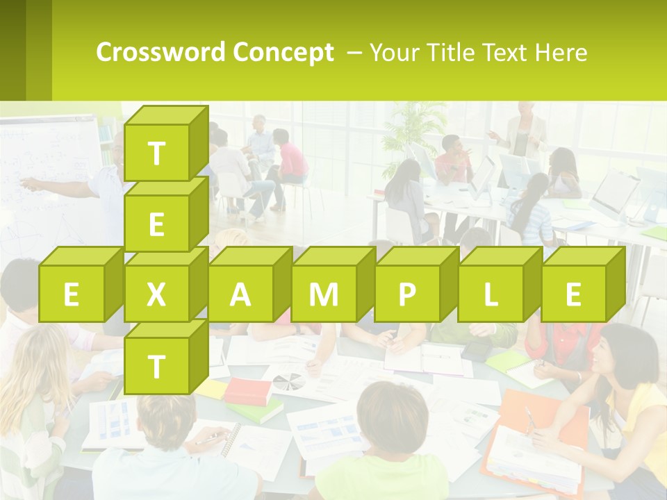 A Group Of People Sitting Around A Table With Papers PowerPoint Template