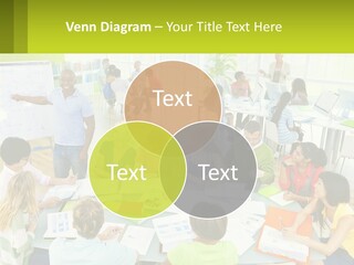 A Group Of People Sitting Around A Table With Papers PowerPoint Template