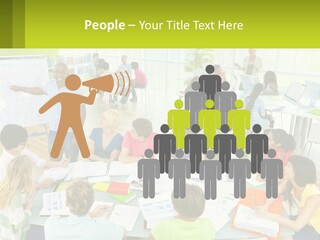 A Group Of People Sitting Around A Table With Papers PowerPoint Template