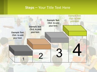 A Group Of People Sitting Around A Table With Papers PowerPoint Template