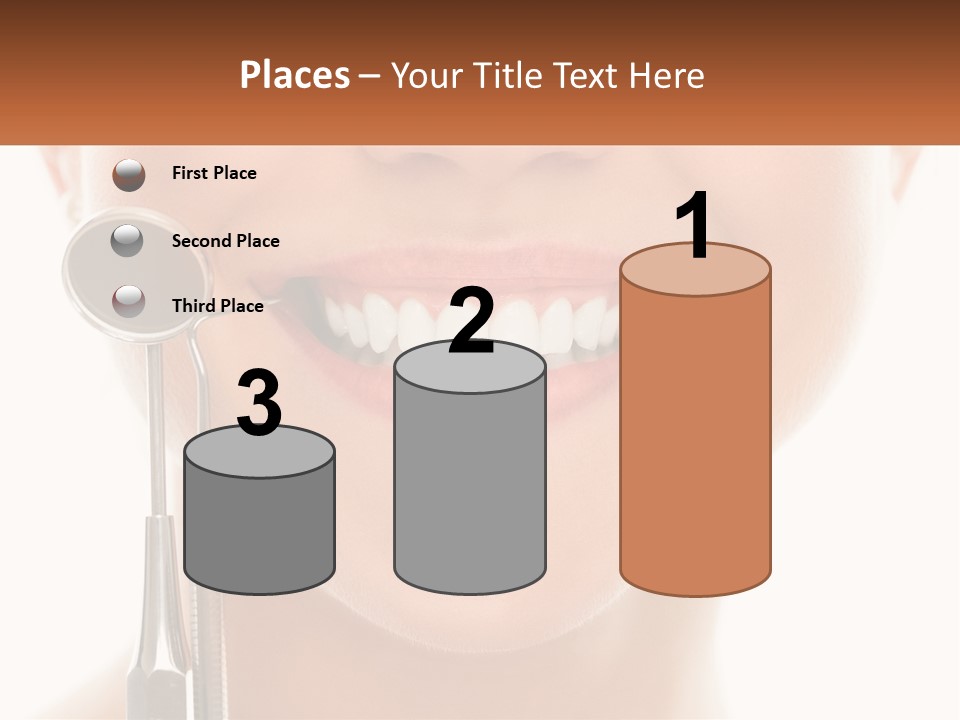 A Woman Holding A Toothbrush And A Dental Floss PowerPoint Template