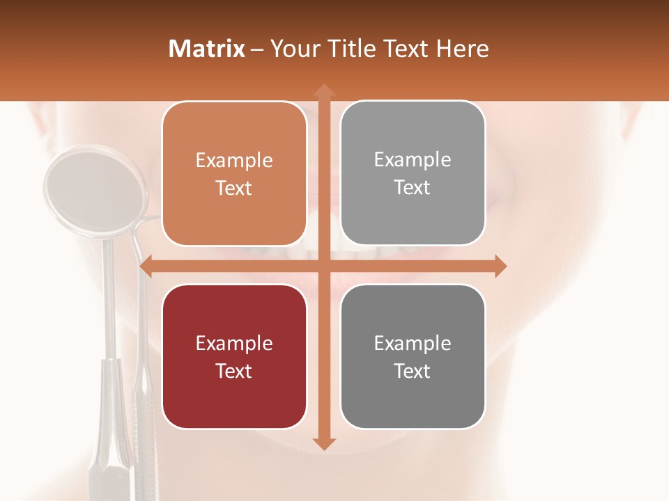 A Woman Holding A Toothbrush And A Dental Floss PowerPoint Template