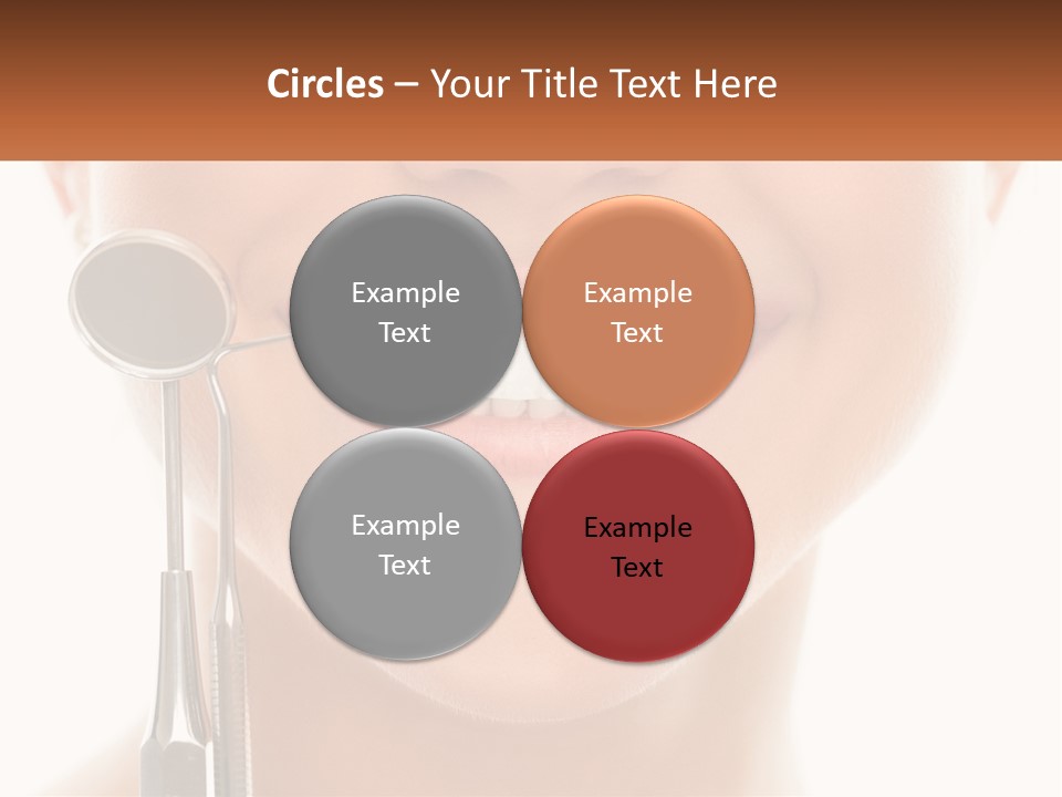 A Woman Holding A Toothbrush And A Dental Floss PowerPoint Template