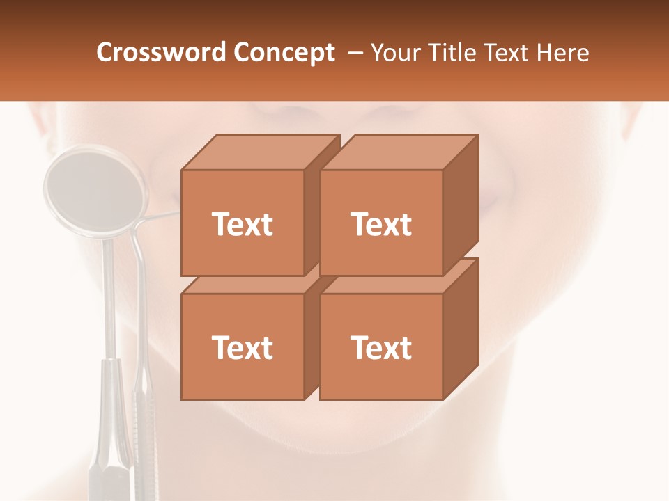 A Woman Holding A Toothbrush And A Dental Floss PowerPoint Template