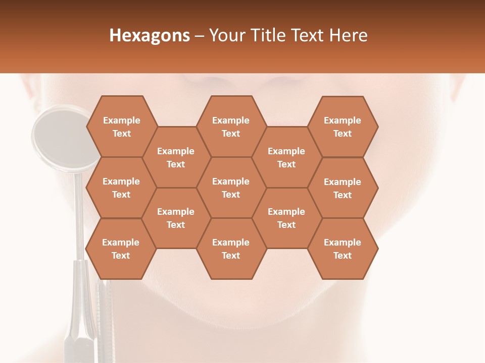 A Woman Holding A Toothbrush And A Dental Floss PowerPoint Template