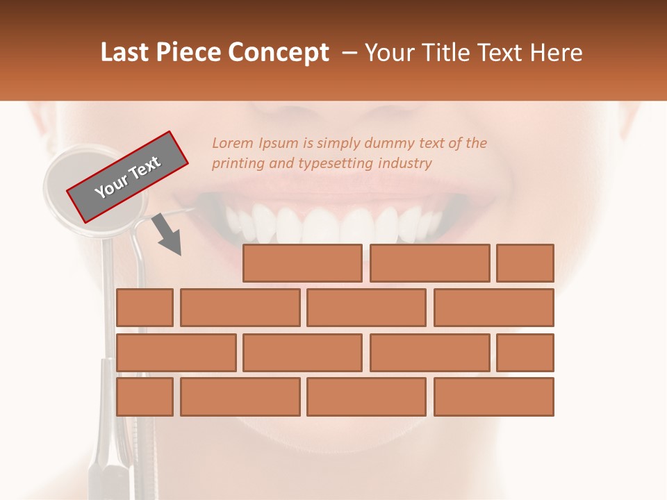 A Woman Holding A Toothbrush And A Dental Floss PowerPoint Template