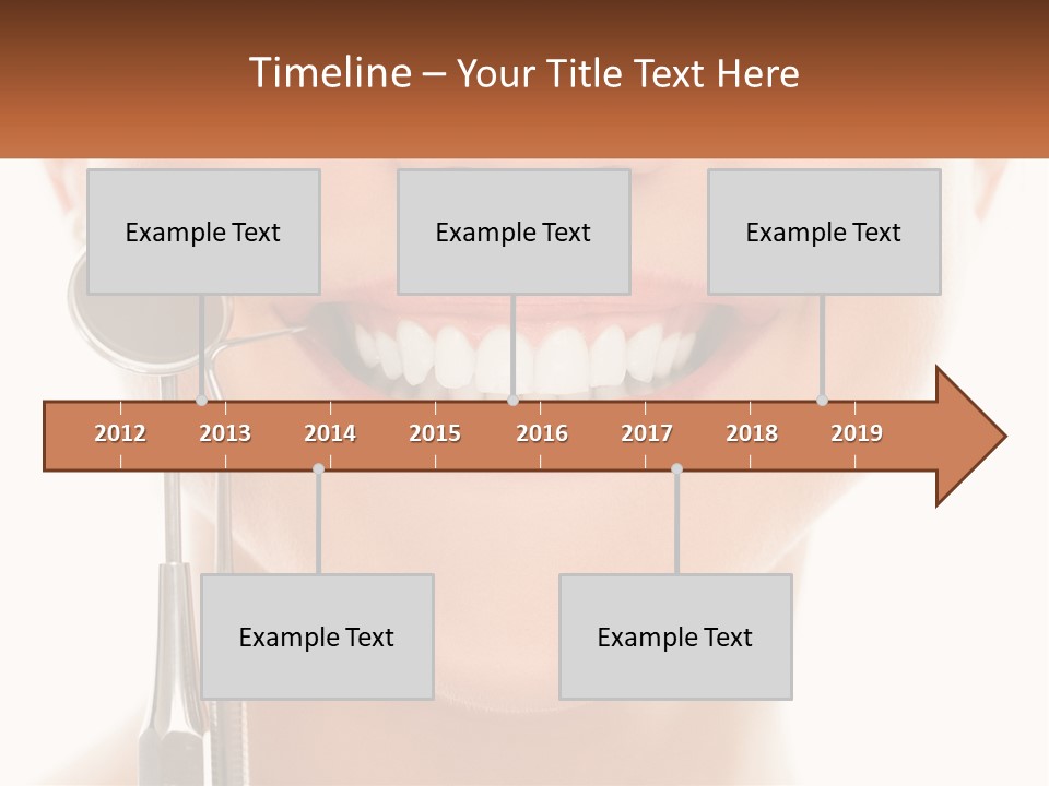 A Woman Holding A Toothbrush And A Dental Floss PowerPoint Template