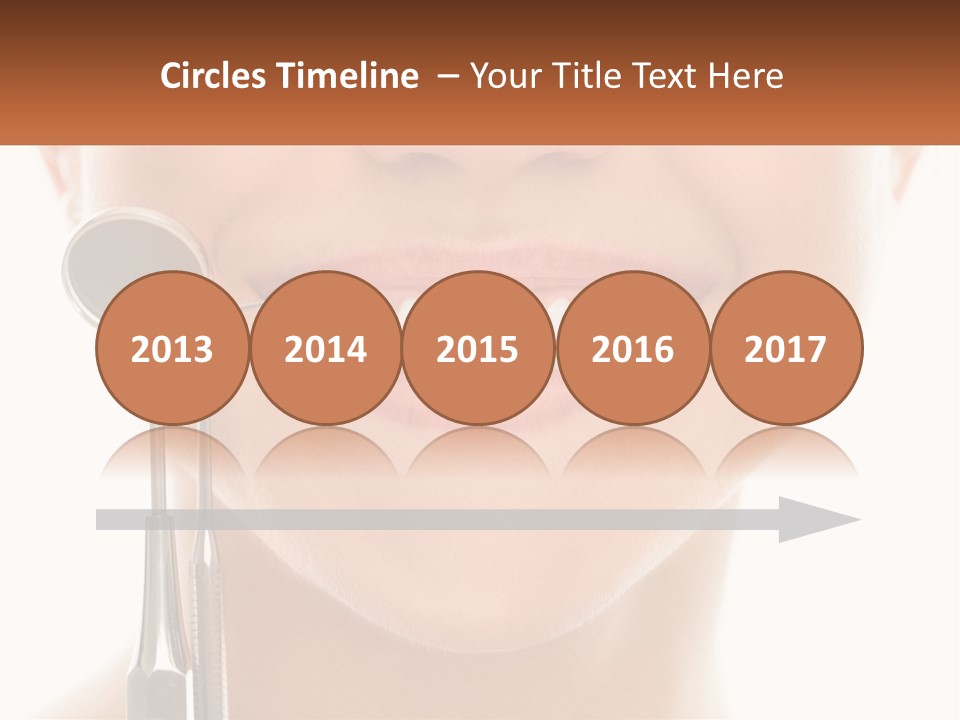 A Woman Holding A Toothbrush And A Dental Floss PowerPoint Template