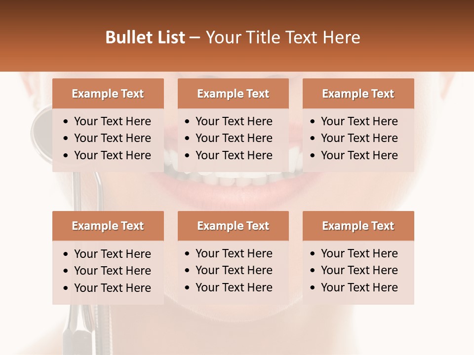 A Woman Holding A Toothbrush And A Dental Floss PowerPoint Template