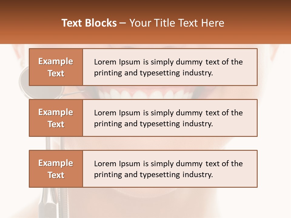 A Woman Holding A Toothbrush And A Dental Floss PowerPoint Template