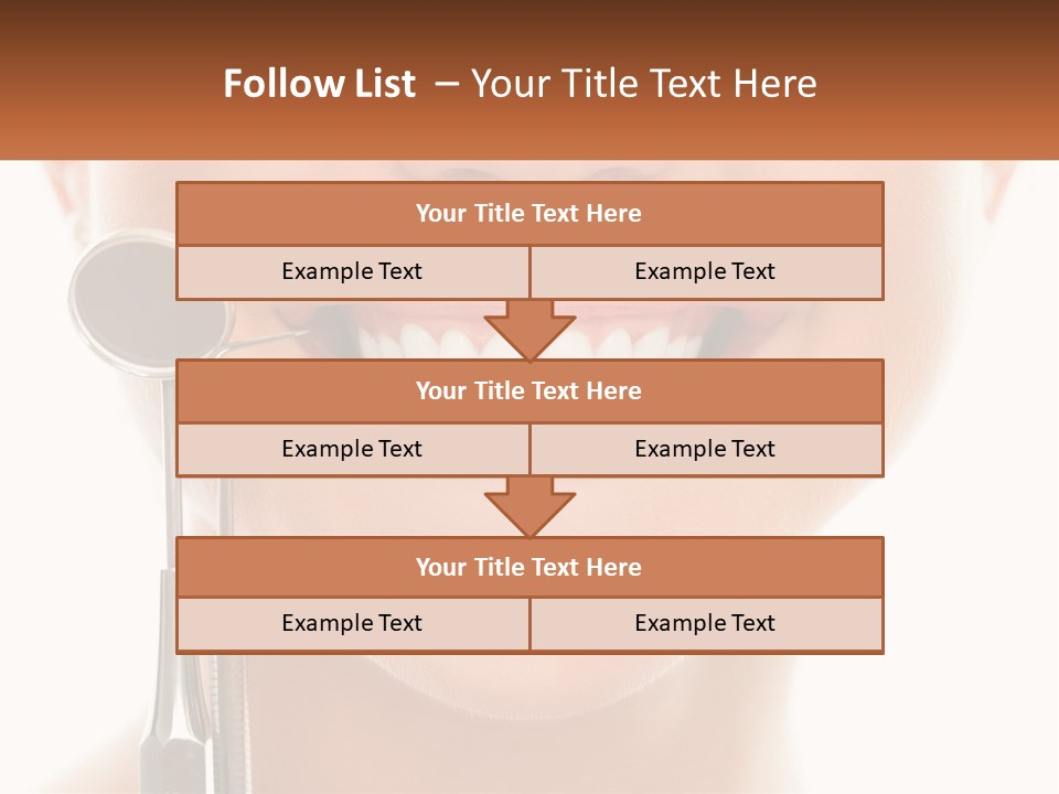 A Woman Holding A Toothbrush And A Dental Floss PowerPoint Template