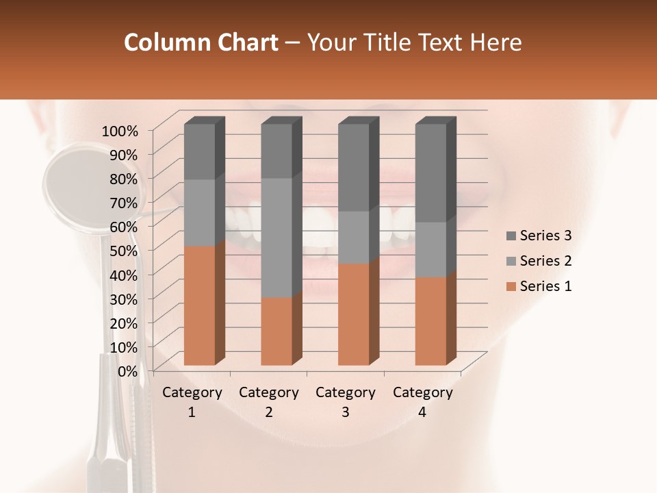 A Woman Holding A Toothbrush And A Dental Floss PowerPoint Template