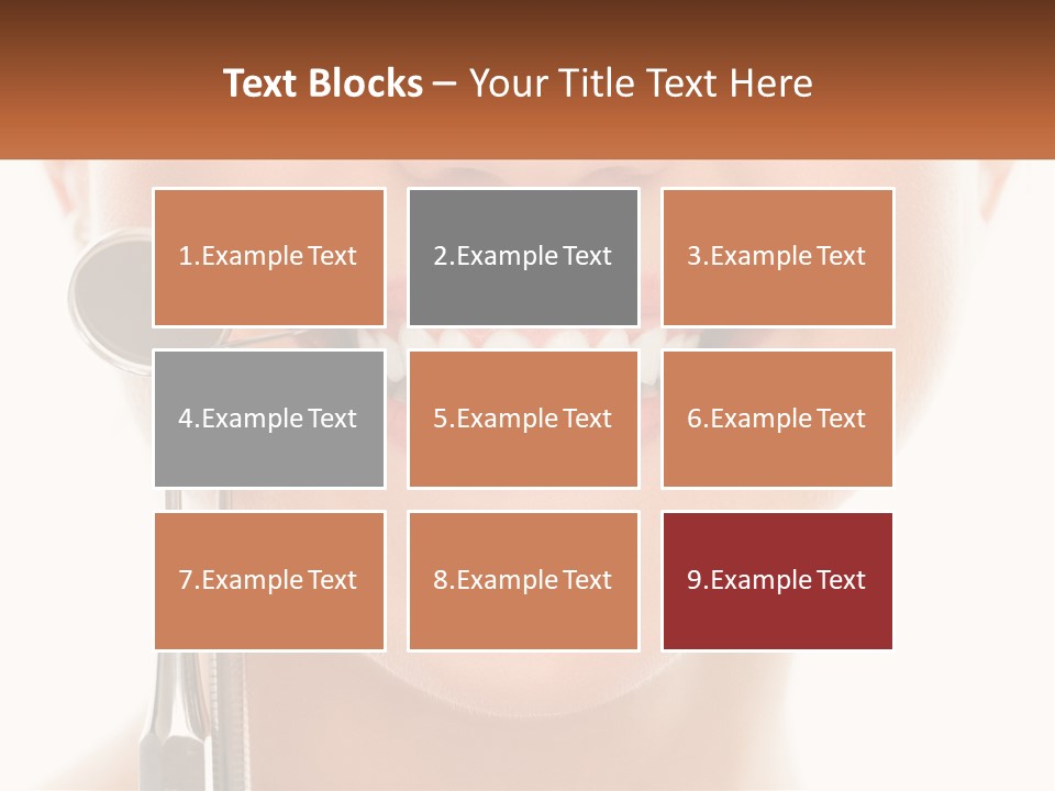 A Woman Holding A Toothbrush And A Dental Floss PowerPoint Template