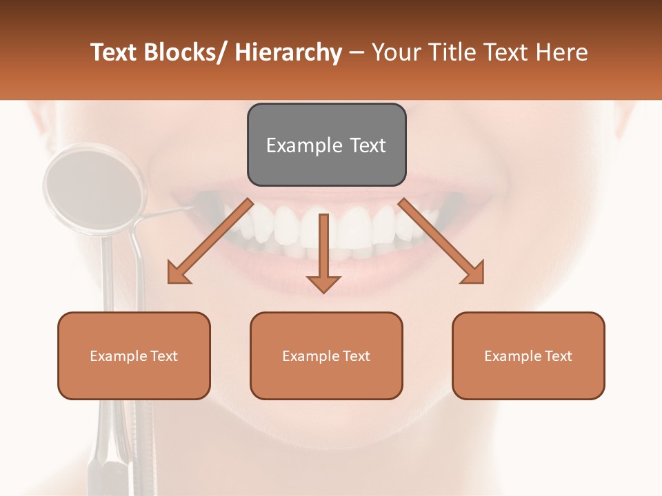 A Woman Holding A Toothbrush And A Dental Floss PowerPoint Template