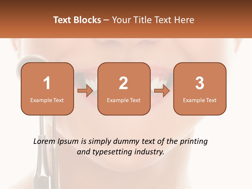 A Woman Holding A Toothbrush And A Dental Floss PowerPoint Template