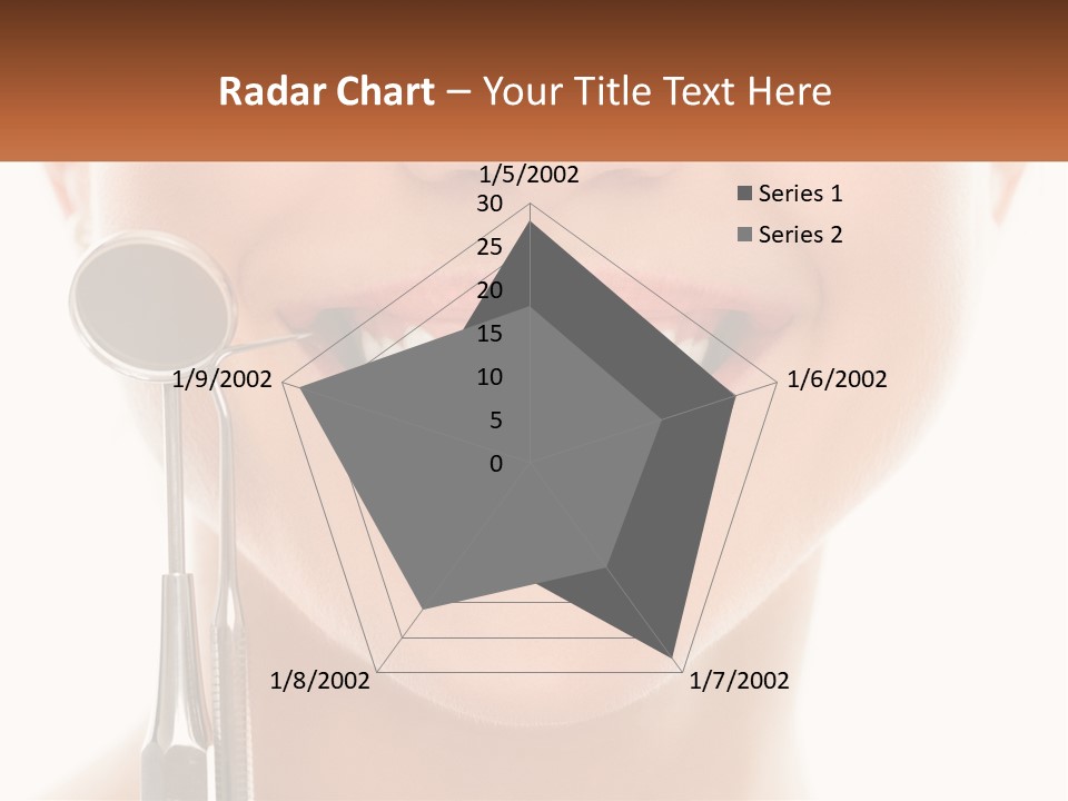 A Woman Holding A Toothbrush And A Dental Floss PowerPoint Template