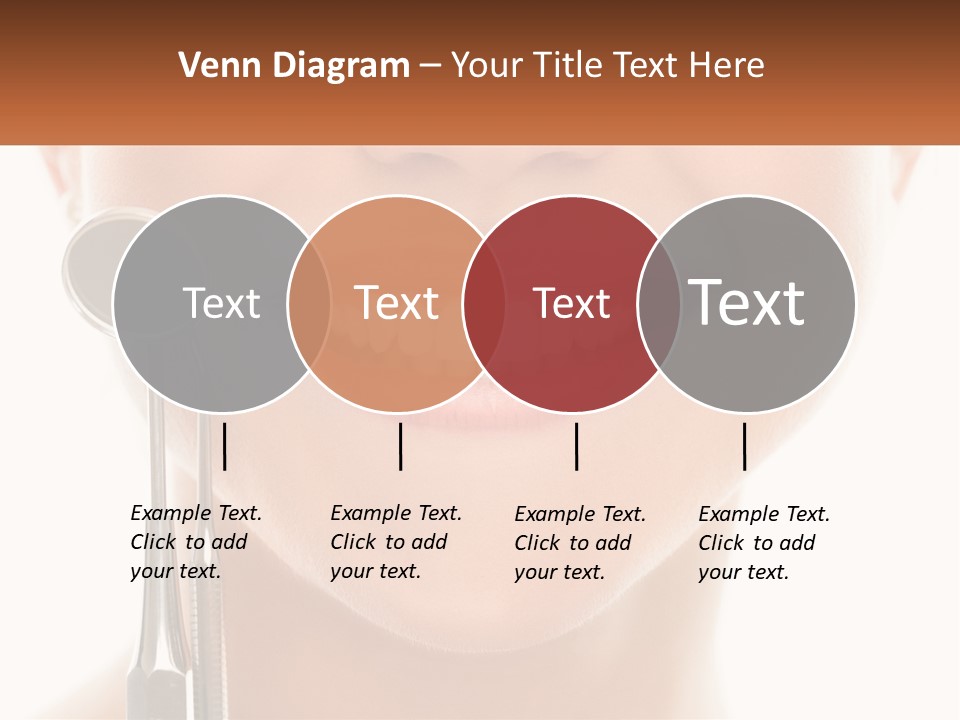 A Woman Holding A Toothbrush And A Dental Floss PowerPoint Template