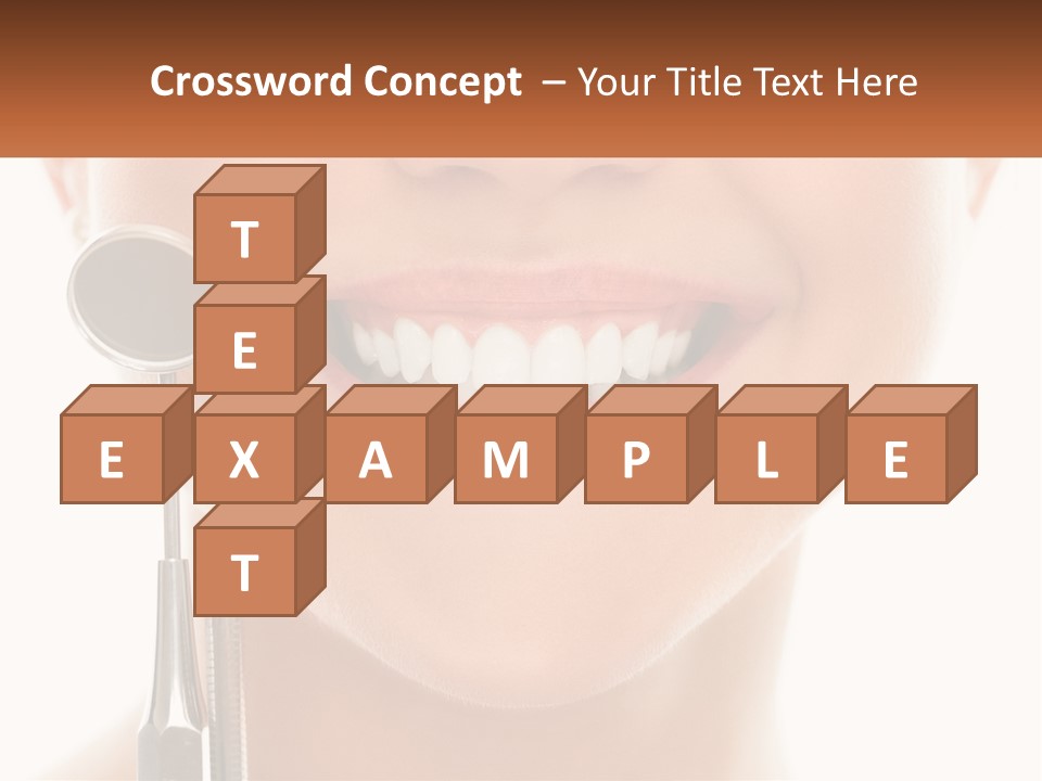 A Woman Holding A Toothbrush And A Dental Floss PowerPoint Template