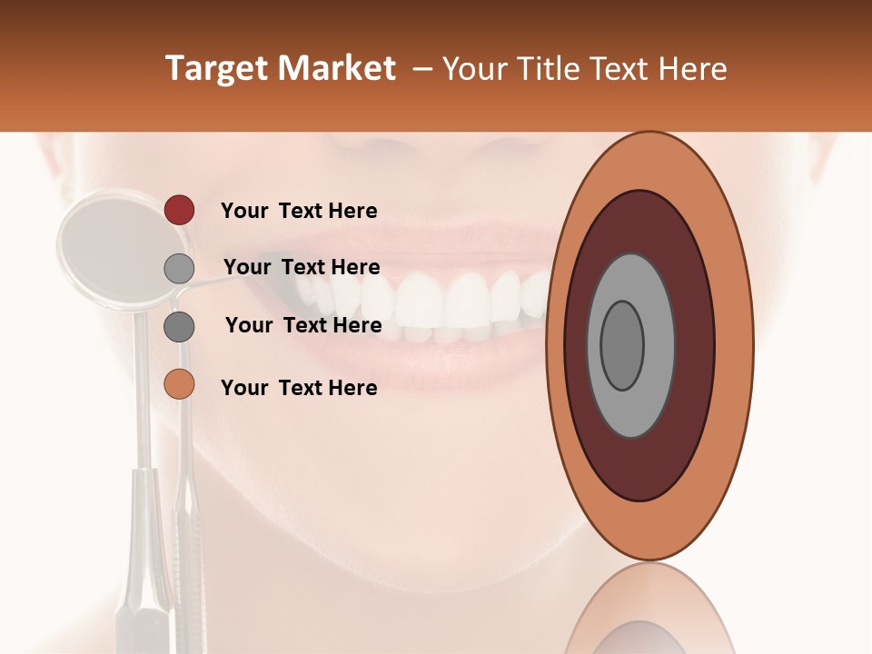 A Woman Holding A Toothbrush And A Dental Floss PowerPoint Template