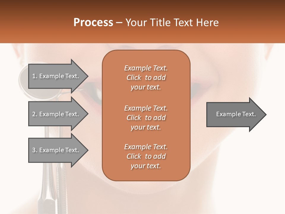 A Woman Holding A Toothbrush And A Dental Floss PowerPoint Template