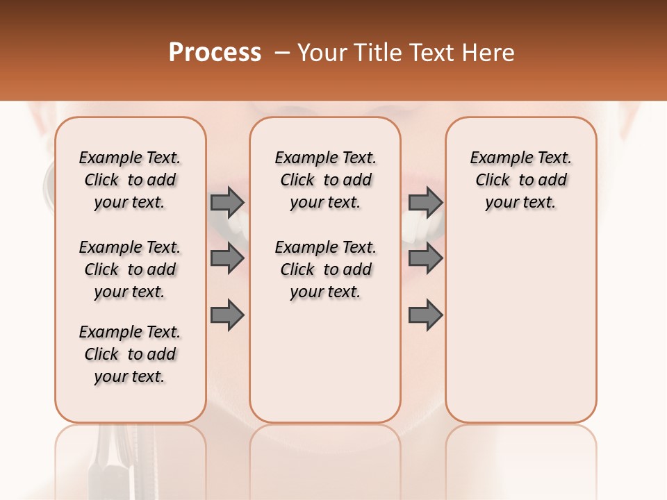 A Woman Holding A Toothbrush And A Dental Floss PowerPoint Template