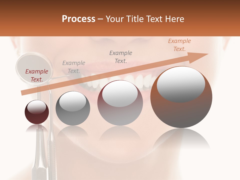 A Woman Holding A Toothbrush And A Dental Floss PowerPoint Template