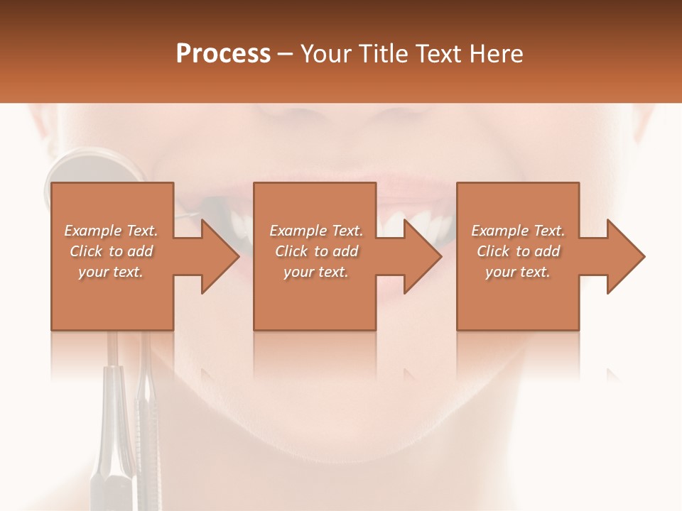 A Woman Holding A Toothbrush And A Dental Floss PowerPoint Template