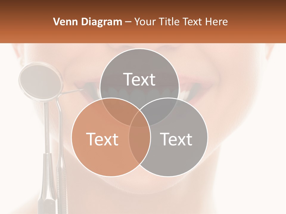 A Woman Holding A Toothbrush And A Dental Floss PowerPoint Template