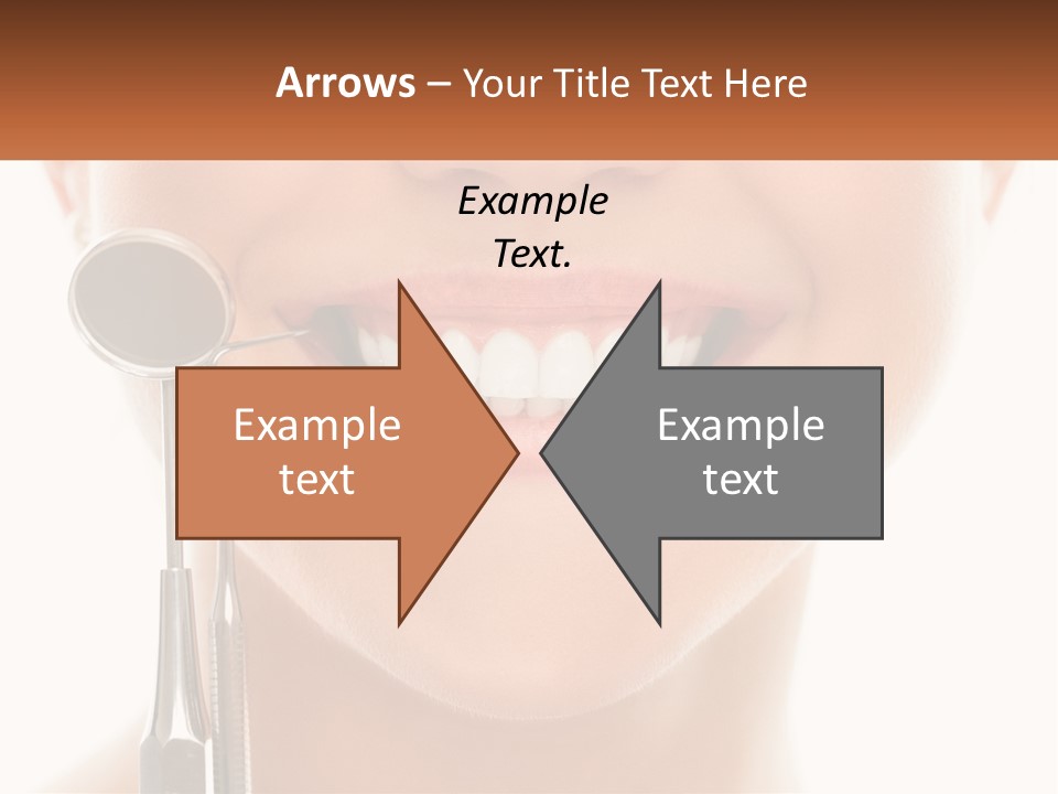 A Woman Holding A Toothbrush And A Dental Floss PowerPoint Template