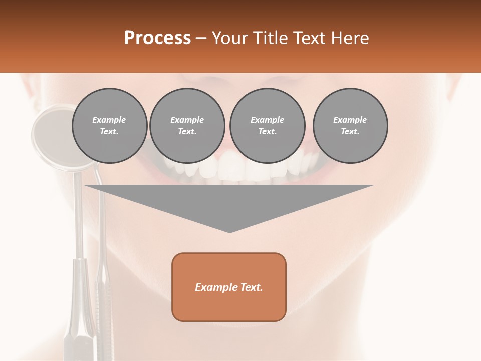 A Woman Holding A Toothbrush And A Dental Floss PowerPoint Template