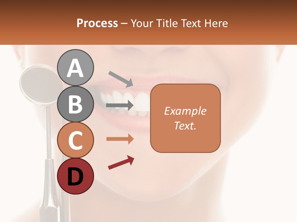 A Woman Holding A Toothbrush And A Dental Floss PowerPoint Template