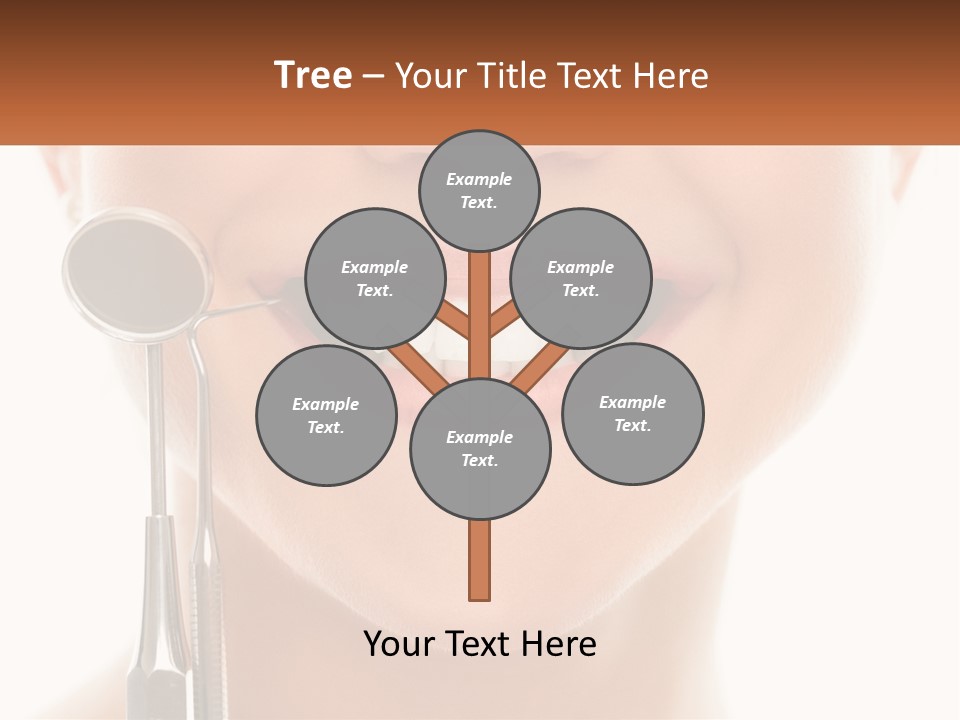 A Woman Holding A Toothbrush And A Dental Floss PowerPoint Template