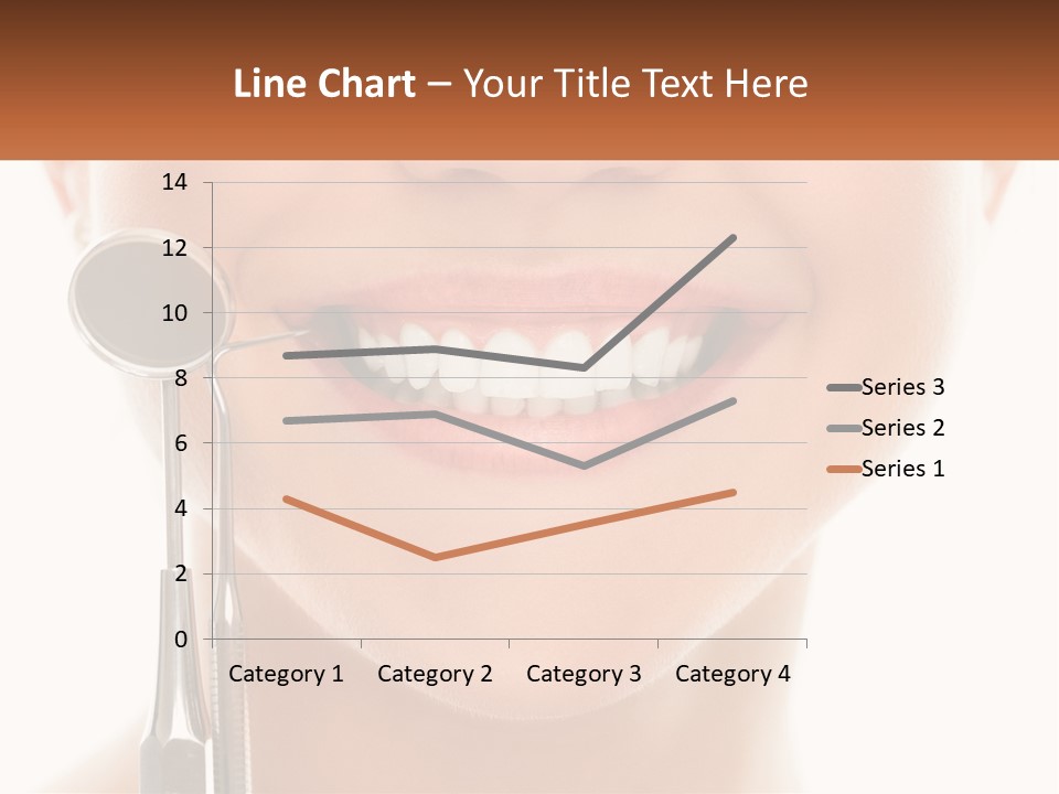 A Woman Holding A Toothbrush And A Dental Floss PowerPoint Template