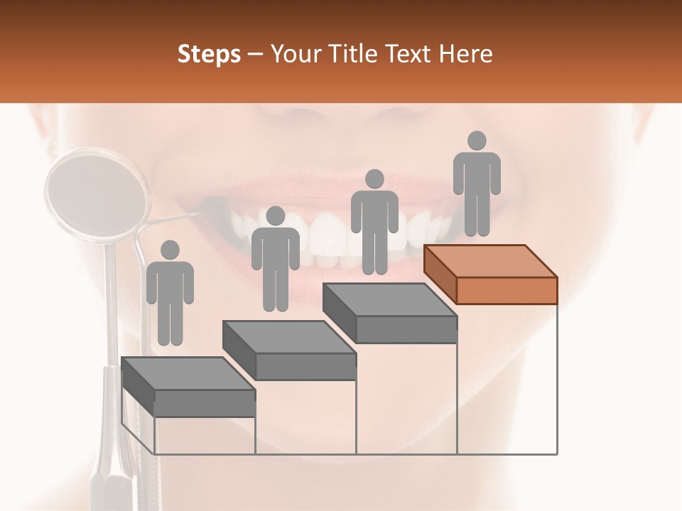 A Woman Holding A Toothbrush And A Dental Floss PowerPoint Template