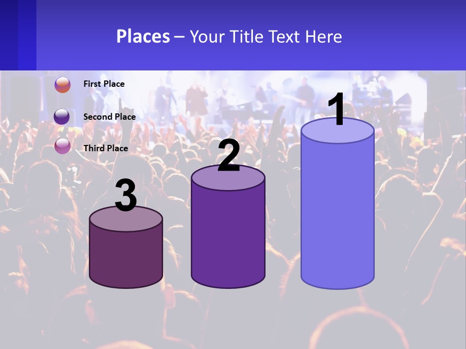 A Large Crowd Of People At A Concert PowerPoint Template