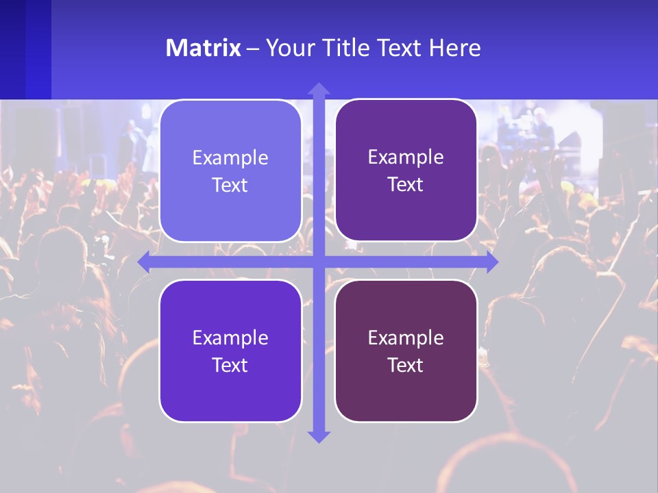 A Large Crowd Of People At A Concert PowerPoint Template